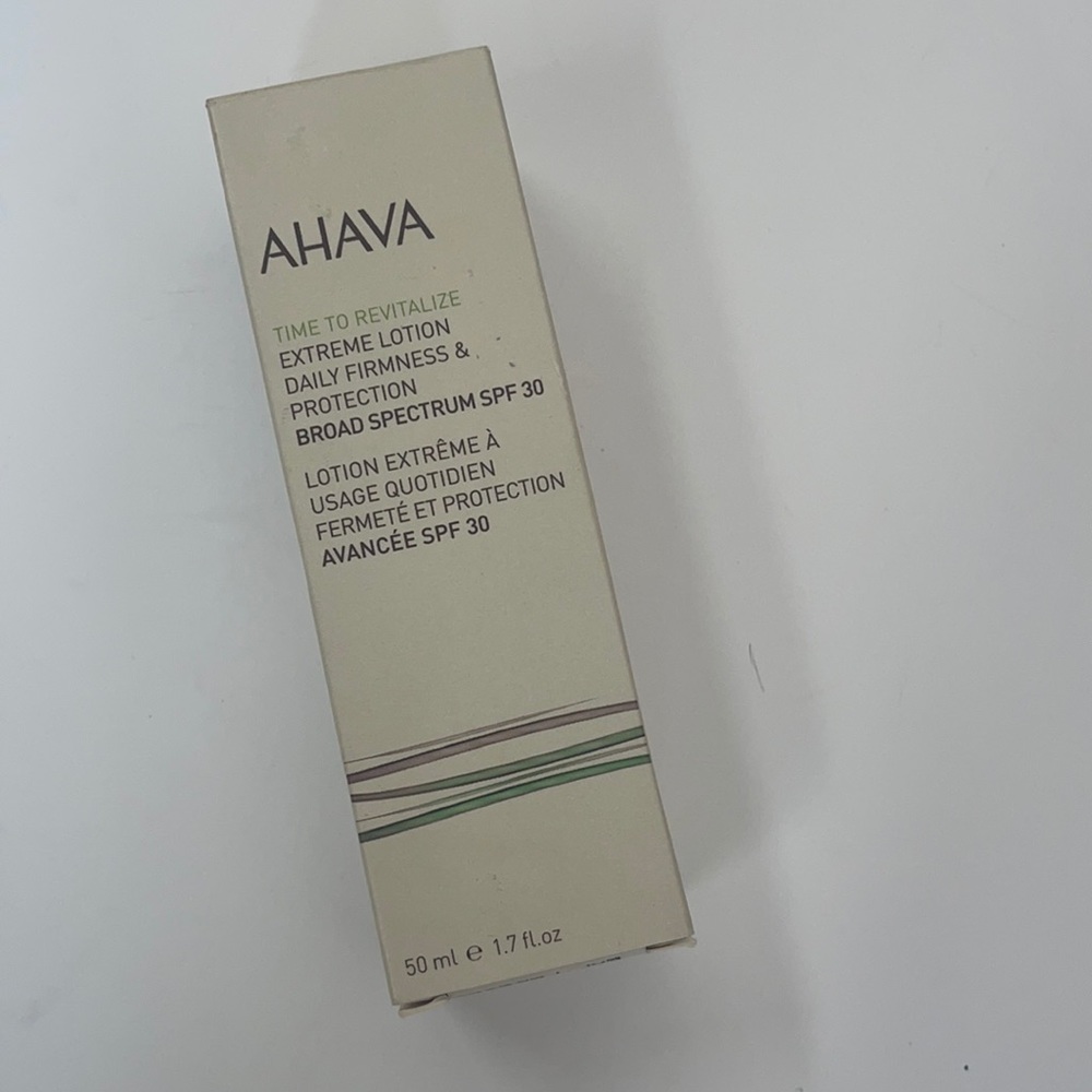 🆕 AHAVA Time to Revitalize Extreme Lotion Daily Firmness & Protection SPF 30